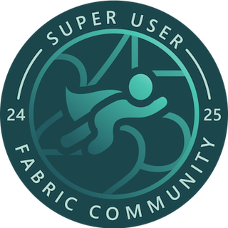 Fabric Community Super User FY24/25 badge